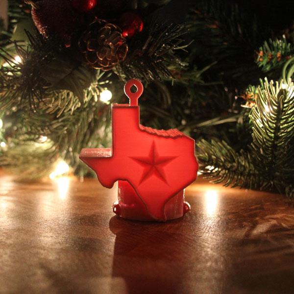 Texas Xmas Christmas Ornament/ Mini Lamp Xmas Ornament Cora Rose 